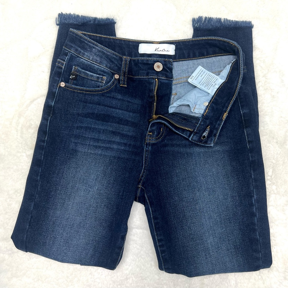 KANCAN Skinny Ankle Zip Distressed Knee Jeans Denim Size 5 / 26 - Picture 14 of 16